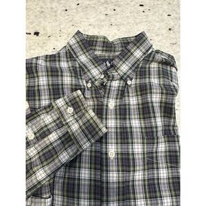 Ralph Lauren Bartlett Shirt Mens Large Plaid Button Down Cotton Long Sleeve